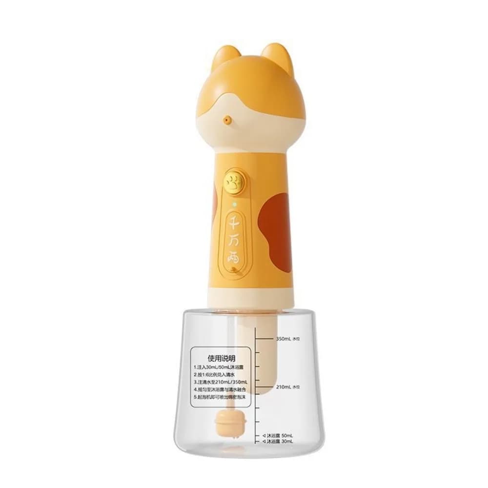 Dispenser Automatico di Sapone USB per la Pulizia del Cane, Schiuma Detergente per Animali Domestici, Macchina Intelligente Portatile per la Pulizia con Schiuma