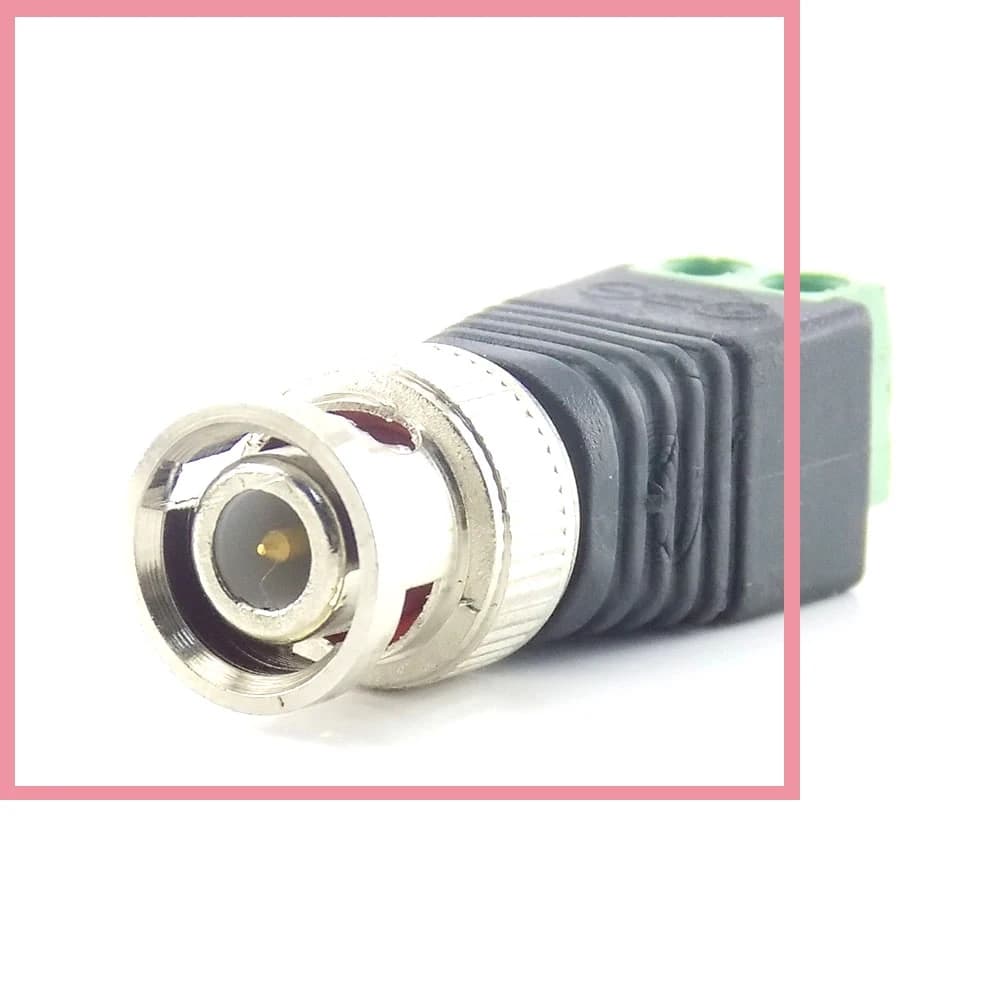 1/4/10pcs DC BNC Male Connector Surveillance Plug Accessories Video Balun System Security Adapter Coax CAT5 for CCTV Camera B6