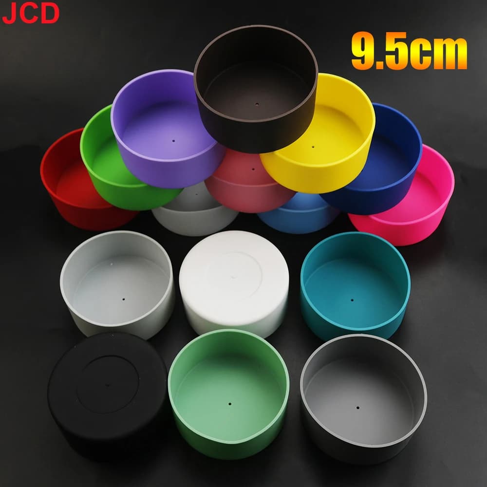 1 pz 9.5 cm Per La Vita Better Tazza di Silicone Morbido Guaina Inferiore Manicotto di Protezione Per Bottiglia di Tè D'acqua di Vetro Anti Danneggiamento accessori