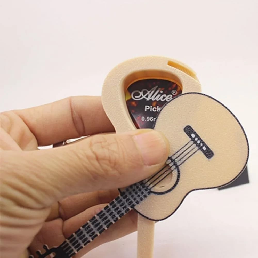 High Quality Mini 1/12 Dollhouse Guitar Plastic Multistyles Miniature Decorative Props Music Scenes Guitar Pick Storage Box