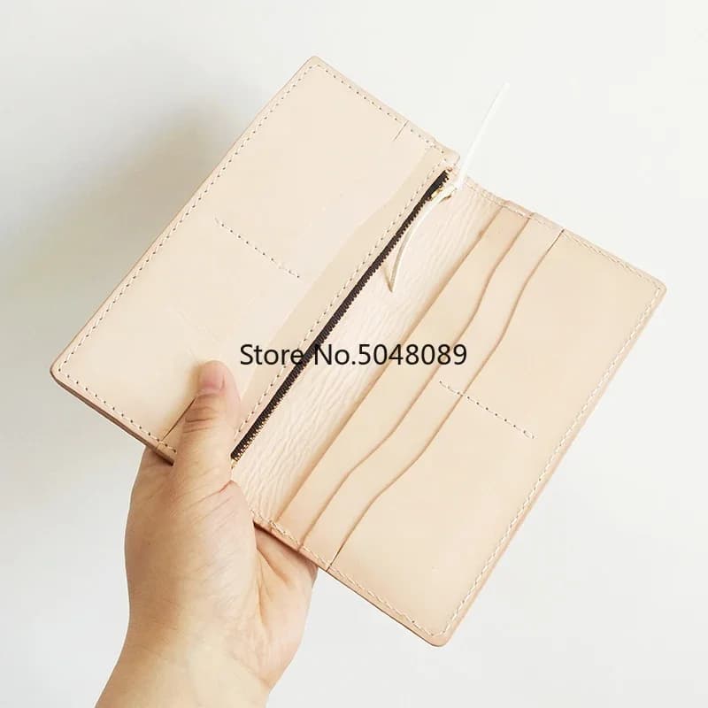Japan Steel Blade Wooden Rule Die Wallet Long Style Zipper Leather Crafts Hand Punching Tool Cutting Knife Print 195x95mm