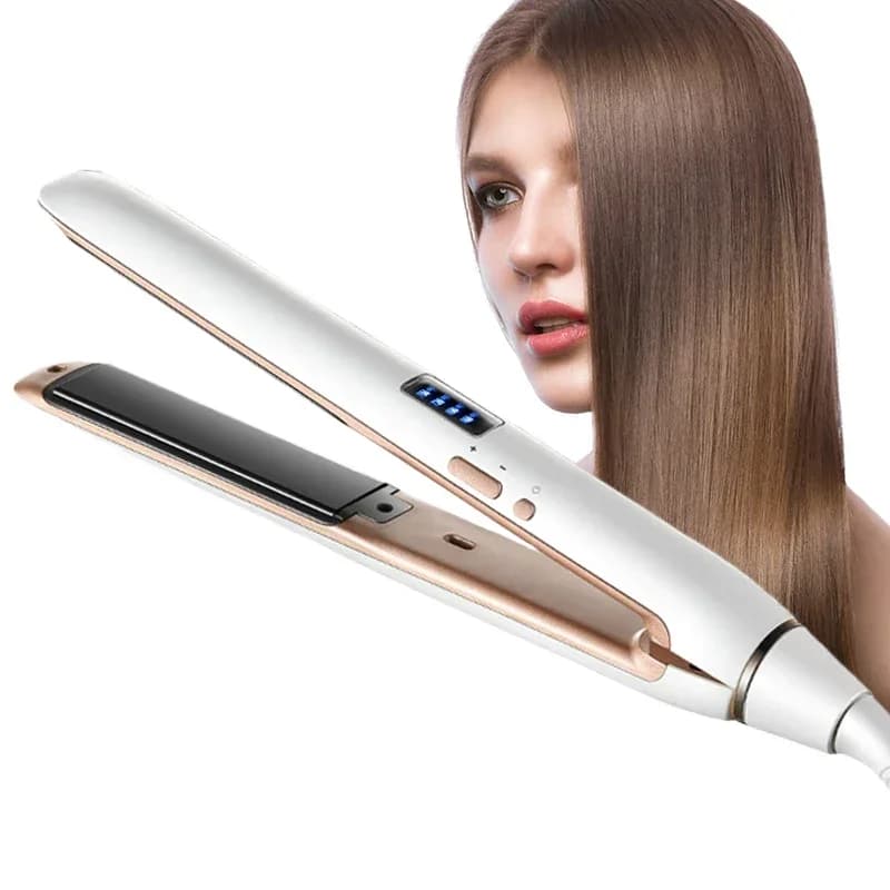 Piastra per capelli professionale in ceramica Display a LED Ferro da stiro 2 in 1 Piastra per capelli veloce e arricciacapelli Strumenti per lo styling dei capelli