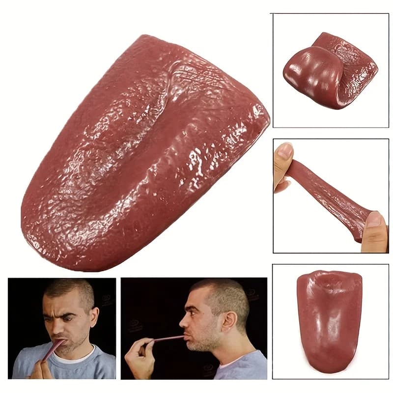 Halloween Screen Toy with Fake Language 1 Piece Silicone Funny Cheat Gag Kids Gift Kids Party horror