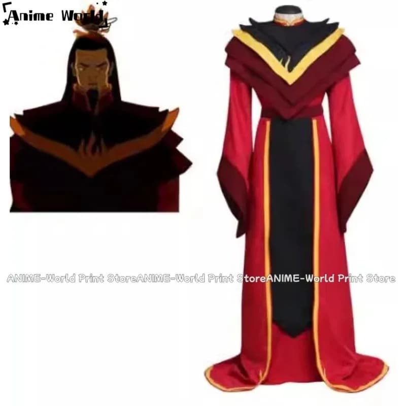 《Formato personalizzato》Fire Lord Ozai Costume cosplay di carnevale di Halloween per uomini adulti;3,v'6.f;9,