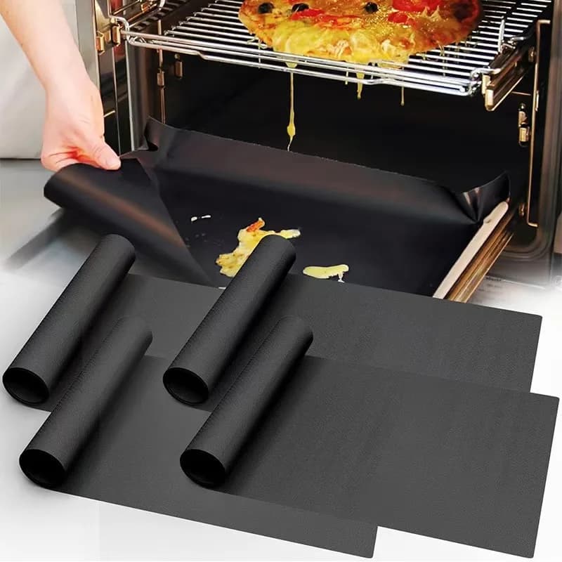 Grill Mats for Outdoor Grill,Set of 5 BBQ Baking Grill Mat Teflon Mats Reusable,Non Stick Works on Gas, Charcoal,Electric Grill