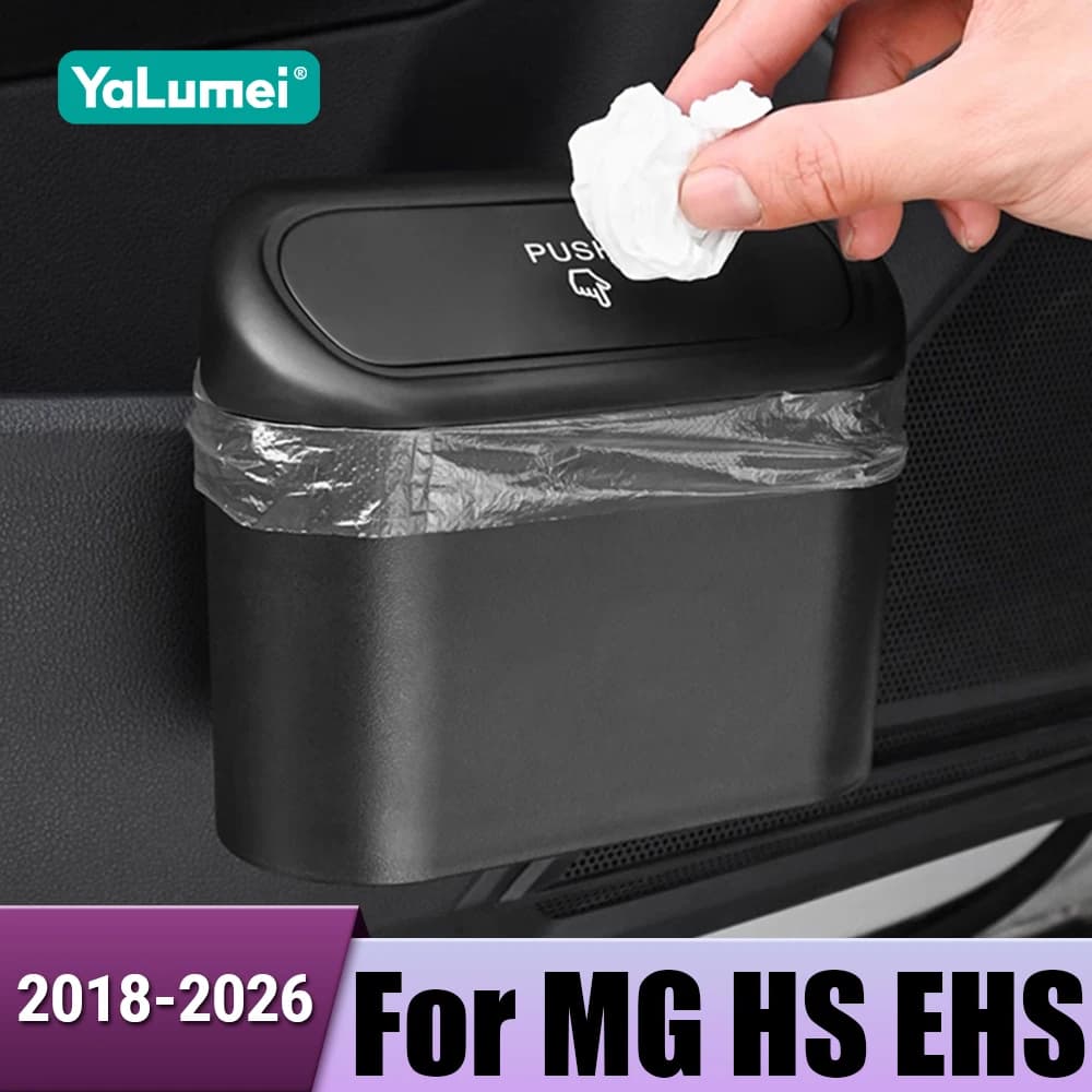 Auto Sedile Posteriore Appeso Bidone della Spazzatura Portabl Per MG HS EHS ZS 2018 2019 2021 2022 2023 2024 2025 2026 Ibrido Bidone della Spazzatura accessori