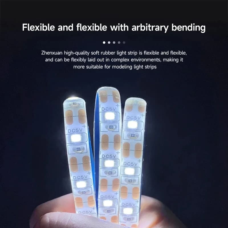 For Bambu Lab LED Strip P1P P1S Strip Kit LED Lights 5V 150cm IP44 Super Bright Lighting Lamp for 3D Printer Bambulab
