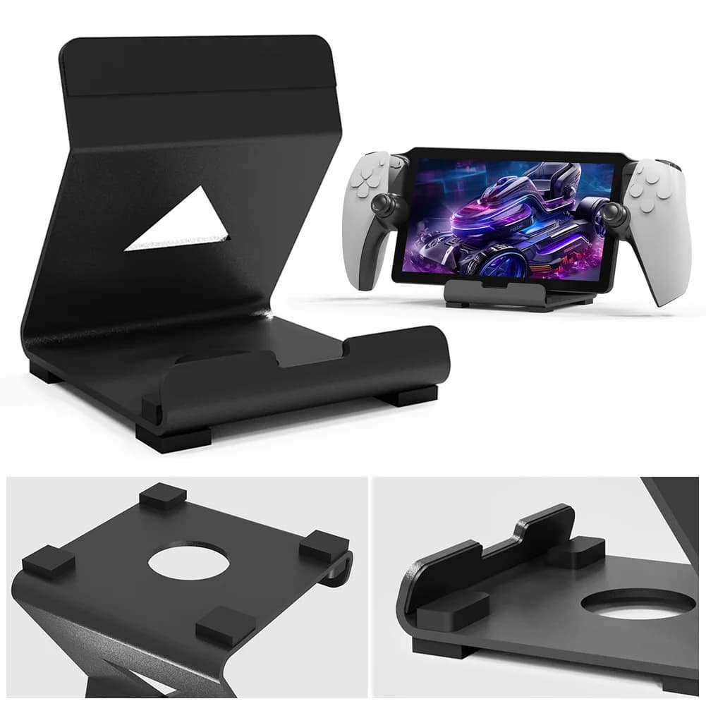 Table support with anti-slip Silicone Pad tablet support for portable gaming console for PS5 Portal Steam Deck ROG Switch