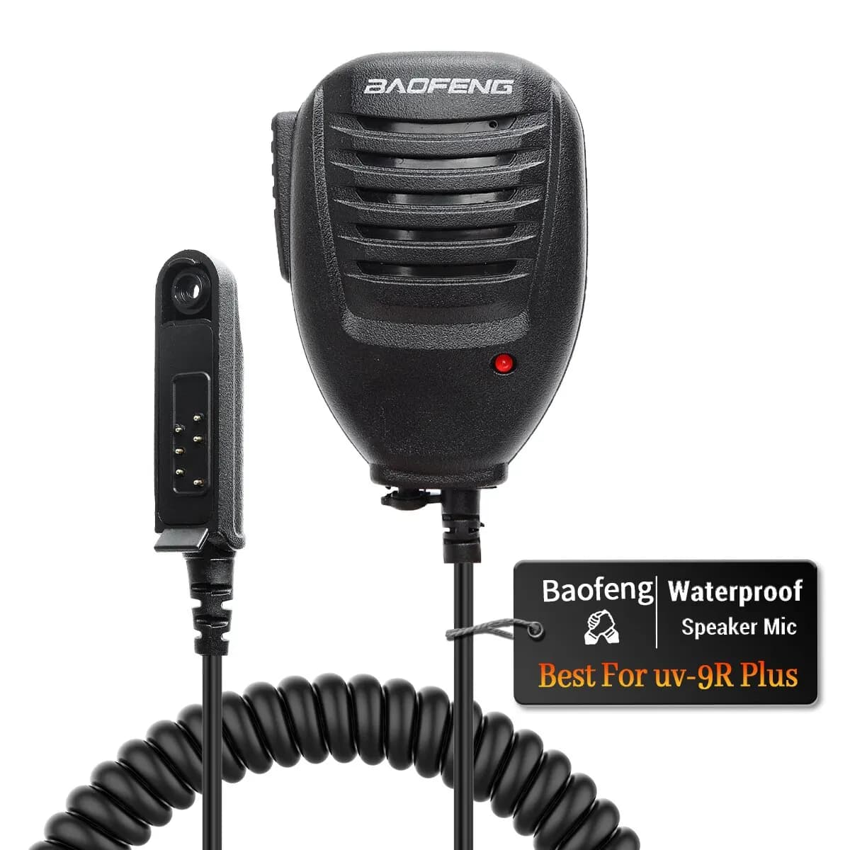 Baofeng Walkie Talkie UV 9R Plus altoparlante microfono 2 vie Radio impermeabile PTT altoparlante Mic per UV9R Plus Pro BF A58 BF 9700