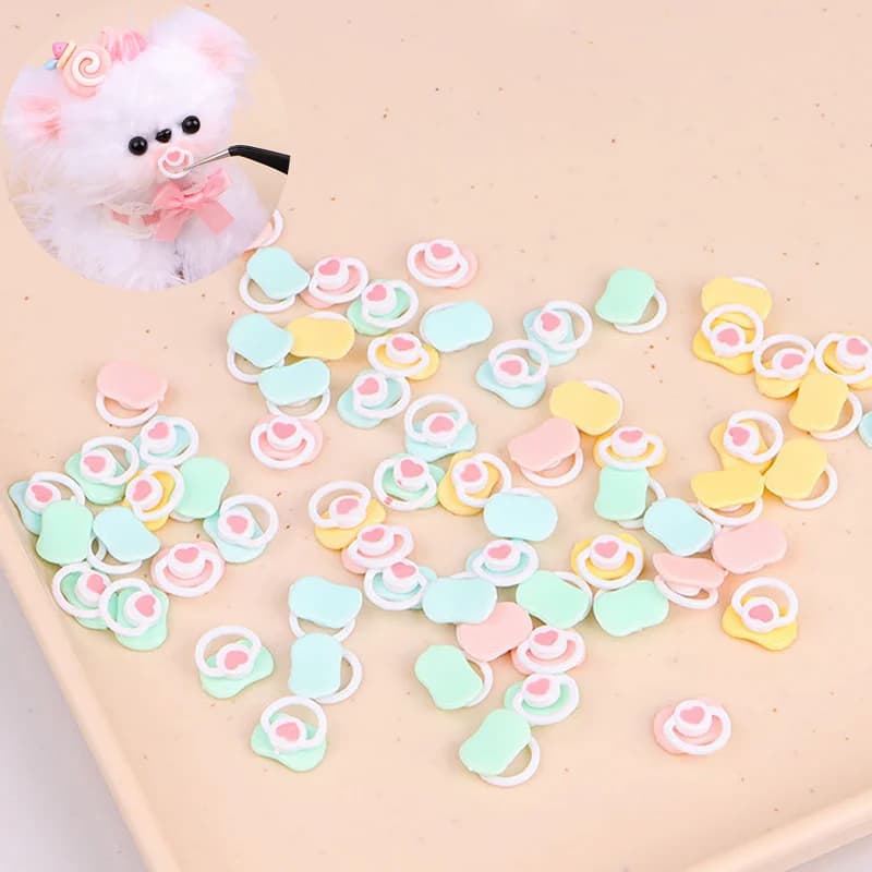 5 pezzi bella mini bambola ciuccio casa da gioco forniture capezzoli fittizi per bambole bambole giocattolo per bambini accessori ciuccio per bambini