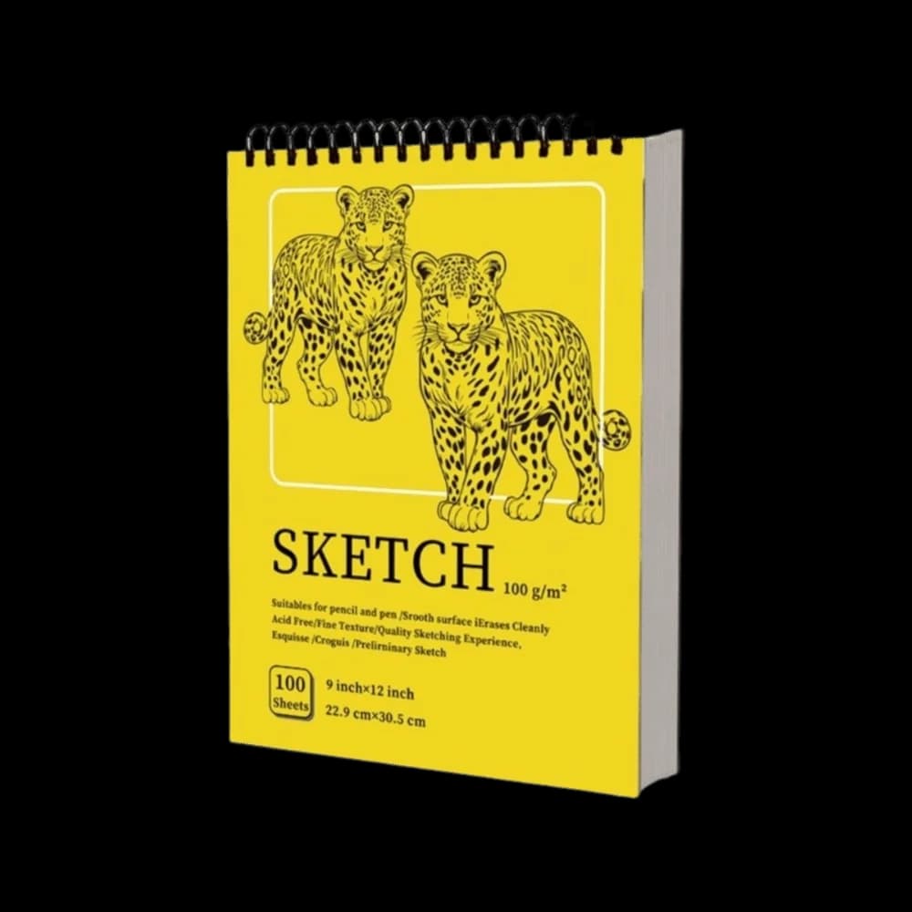 100 Sheets Coil Sketchbook Portable Easy To Tear Spiral Bound Artist Sketchbook 100gsm Thickened Paper Acid-Free Paper