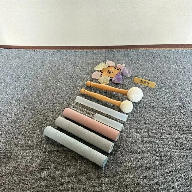Singing Bowl Stick Meditation Crystal Bowl Stick Professional Tibetan Quartz Bowls Tone Mallet Percussion Instrument Accessories