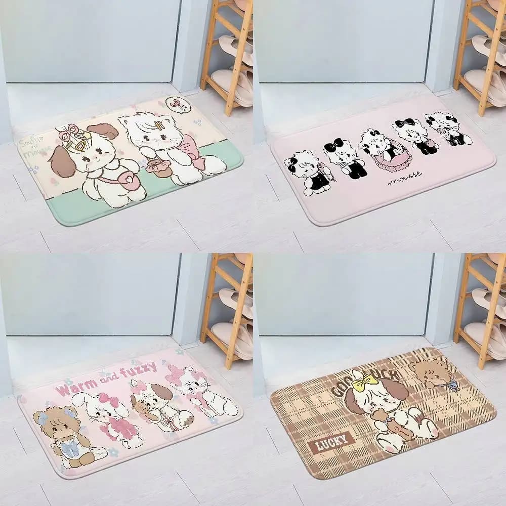 M-Mikko Cat Entry Door Floor Mat Festive Decorations Carpet Bathroom Anti-slip Mat Entrance Doormat