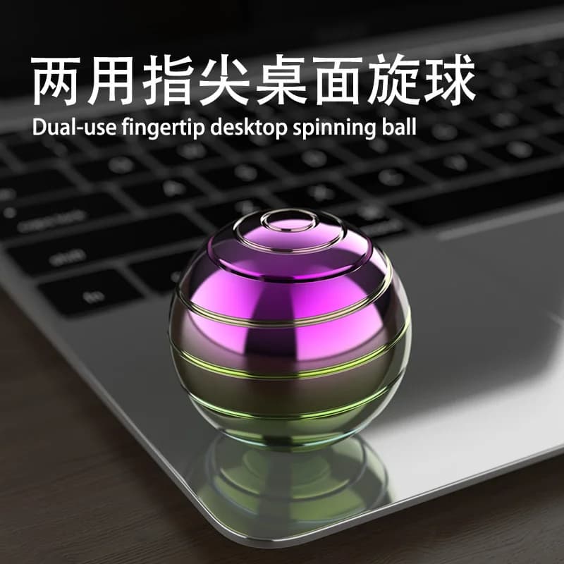 Spinner EDC in Metallo Premium, Giocattolo Antistress per Adulti, Giocattolo da Scrivania Durevole con Cuscinetti Scorrevoli per Ufficio e Ansia