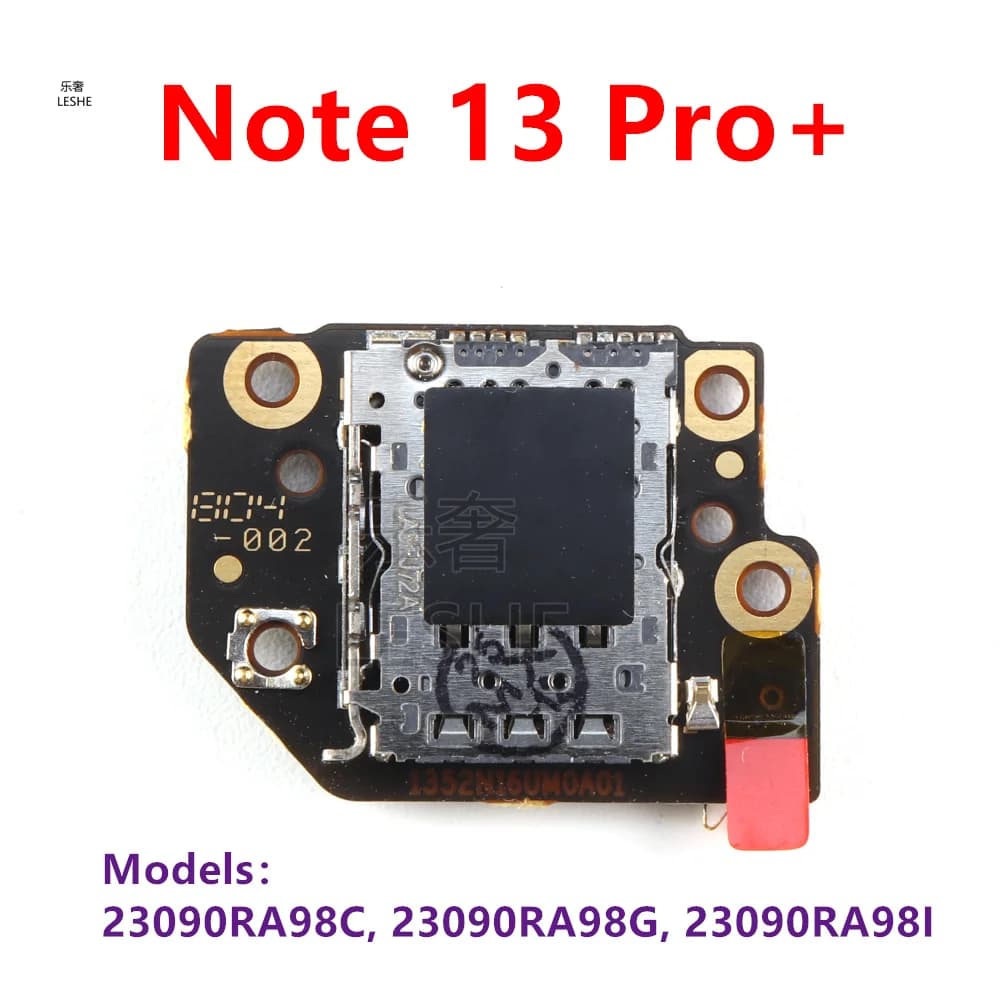 Per Xiaomi Redmi Note 13 Pro + Pro Plus Vassoio lettore di schede SIM Supporto per scheda di memoria Micro SD Slot Cavo flessibile Parti di riparazione