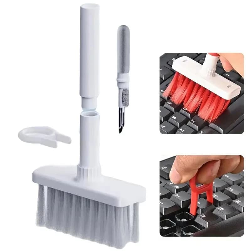 5 In 1 Multifunctional Earphone Computer Cleaning Brush Kit Keyboard Keycap Puller Cleaner Wireless Earbuds Gap Dust Remover Set