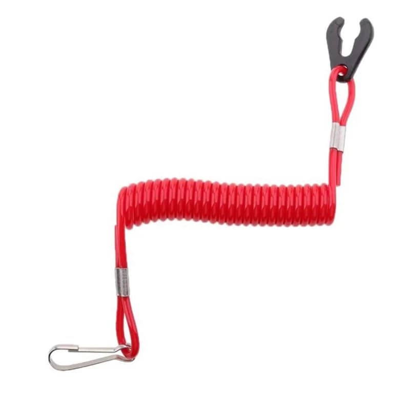 New#Marine Outboard Engine Boat Motor Kill Stop Switch For Jet Ski 2-425hp Key Rope Reminder Rope Boatemergency Stop
