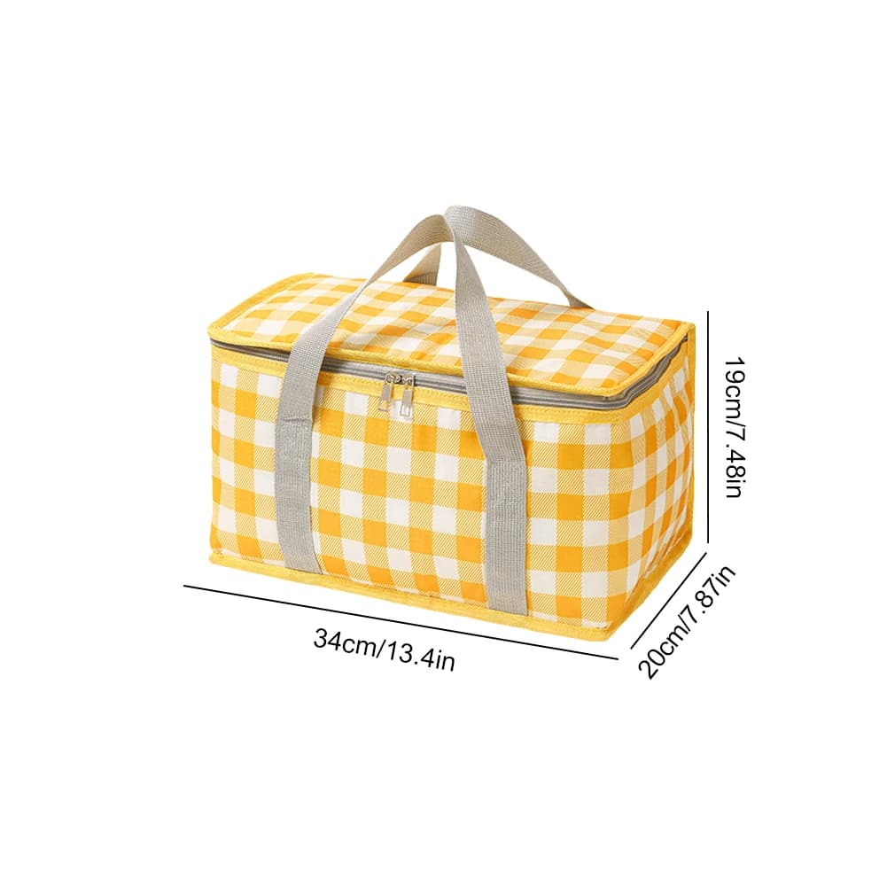 Large Capacity Portable Ice Pack Bag Cold Protection Insulating Bag For Lunch Waterproof Camping Picnic Bag
