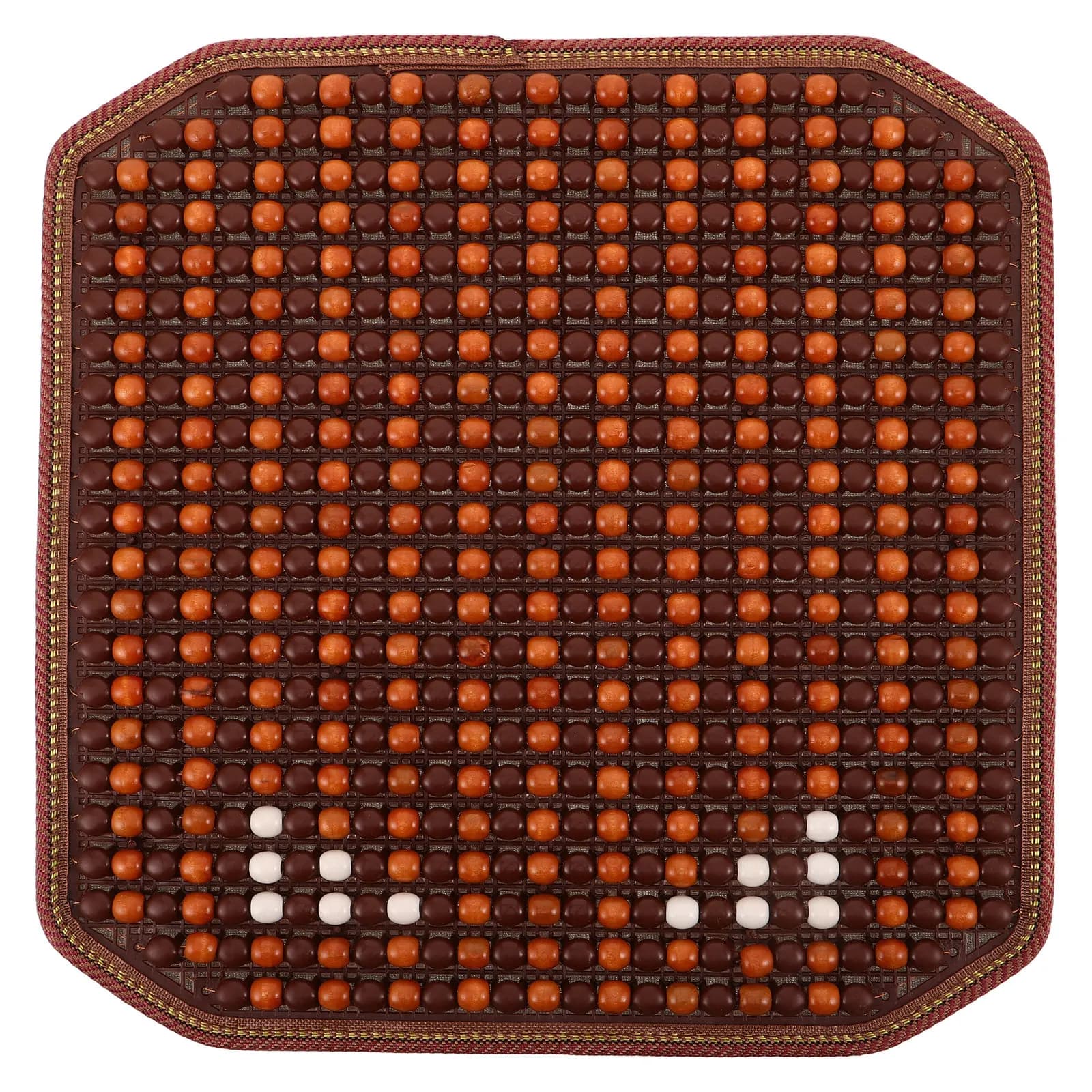 Cuscino per Sedile Auto con Perline, Ergonomico in Legno, Ventilato e Rinfrescante, Antiscivolo per Sedile Anteriore, Traspirante per Viaggi e Pendolarismo