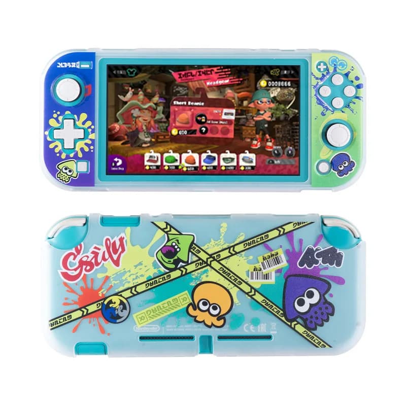 Custodia protettiva rigida per PC trasparente opaca per console di gioco Nintendo Switch Lite Protezione completa per tutto il corpo trasparente in cristallo