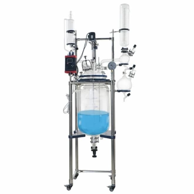 10L-150L Double Layer Chemical Coated Glass Jar Bioreactor for Scientific Research and Development