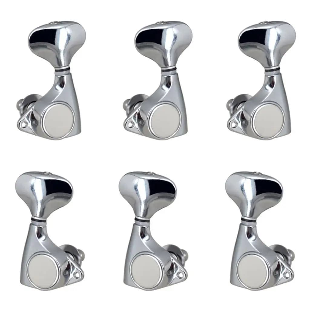6 pezzi chiave per accordatura per chitarra pioli 1/18 accessori installazione facile accordatori di bloccaggio set per gli appassionati di acustiche folk elettriche di ukulele