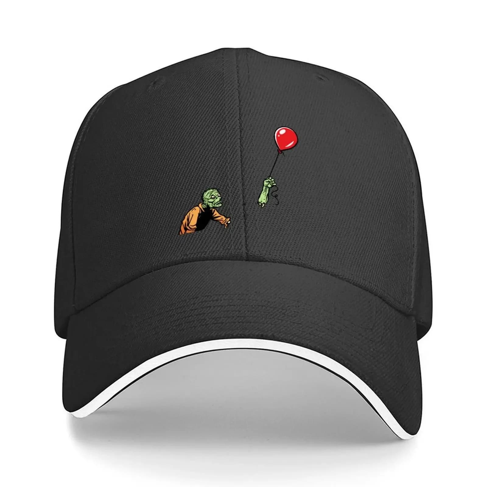 Cappello da Baseball con Stampa 'Sad Zombie with Balloon', Cappello da Golf, Berretto da Uomo, Nuovo Cappello da Spiaggia, Visiera da Spiaggia per Donna, Visiera da Uomo