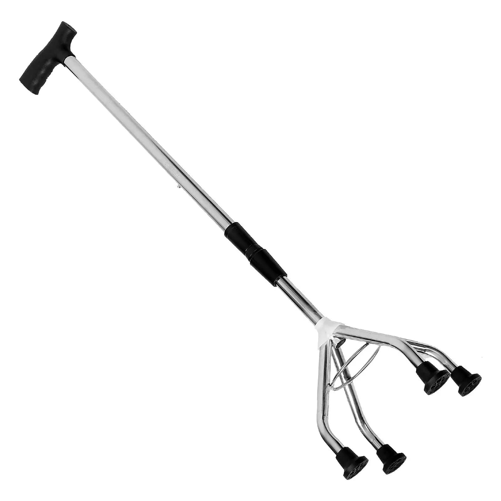 Stroller Stick to Four Legs Anti-slip, Adjustable Trekking Stick and Stable for Seniors, Lightweight, for Camping and Climbing