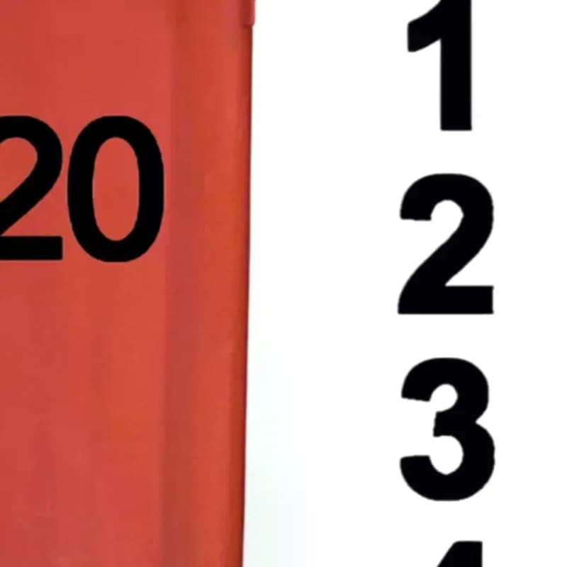 Adesivo per decalcomanie per bidoni della spazzatura da 6,9 pollici (7,5 cm) di grandi dimensioni Adesivi con numeri autoadesivi Datteri con ruote Porta Cassetta postale Etichette per garage