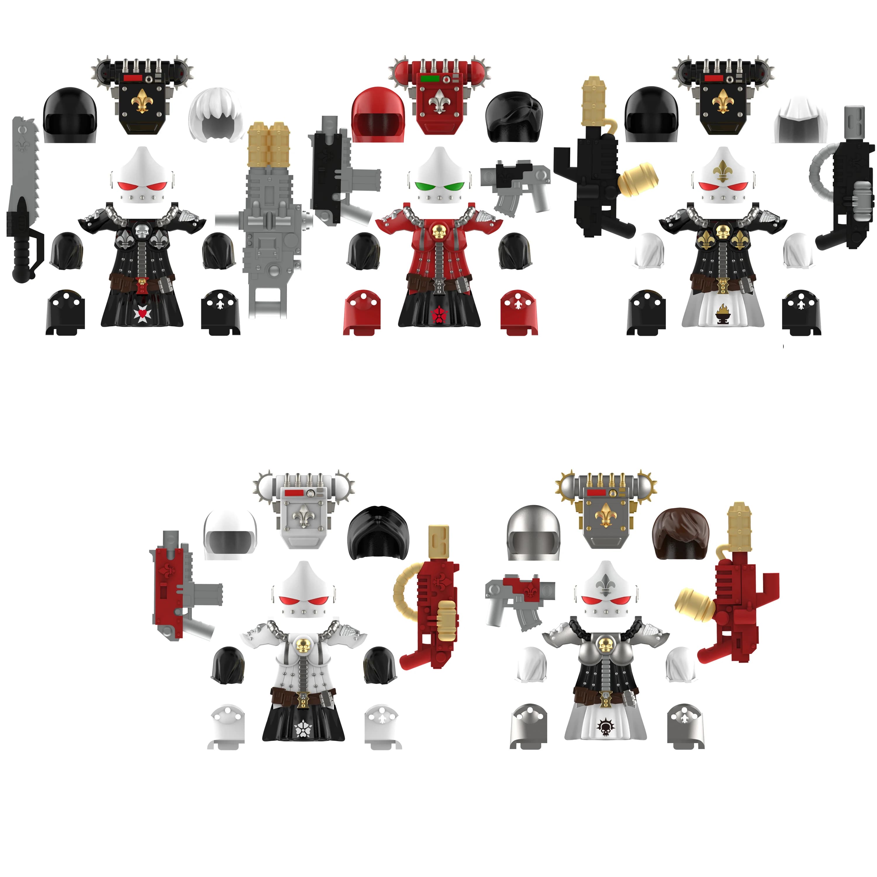 Soldatine Fighters of the Cartoni Animati, Medieval Knights, Blind Box, Construction Bricks, Mattons Souls, Action Figures Collection, Model Gift