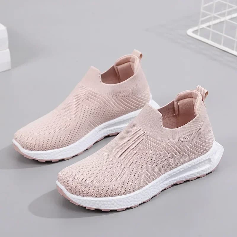 Women's Canvas Shoes Volcanic Casual Shoes Fashion Sneakers Elastic Knit Moccasins Women's Zeppa Women's Shoes Zapatillas De Mujer