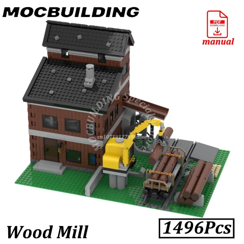 Blocchi in Legno per Modellismo Ferroviario, Mattoncini per Costruzioni MOC, Giocattoli per Ingegneria Urbana e Stradale, Regali