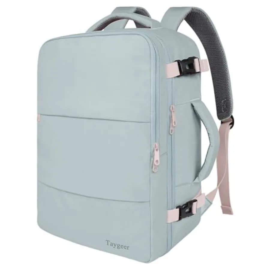 Zaino da viaggio per donna, approvato TSA come oggetto personale da portare sotto il sedile, con scomparto per laptop da 17,3 pollici, grazioso zaino da giorno per escursioni.