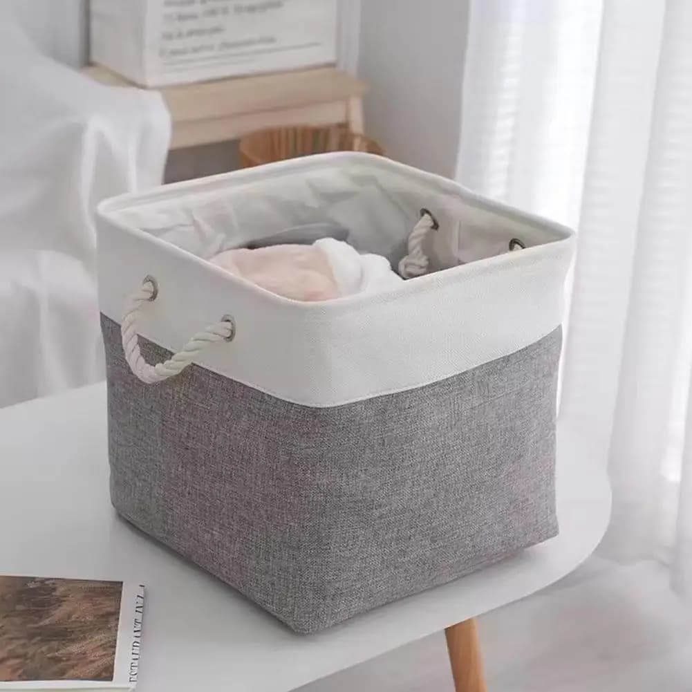 Cestino portaoggetti pieghevole in tessuto Forniture per la casa multifunzionali portatili Articoli vari Cestino per smistamento Cubo Giocattoli Scatola portaoggetti per calzini