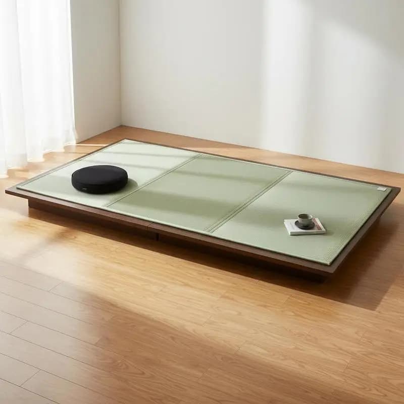 Japanese Tatami Mat, Mattress Japanese Foldable Measures Twin (Natural Grass), Japanese Floor Mat with Anti-slip Base and Fresh Perfume, Futon Mattress for Sleeping, Meditation and Yoga
