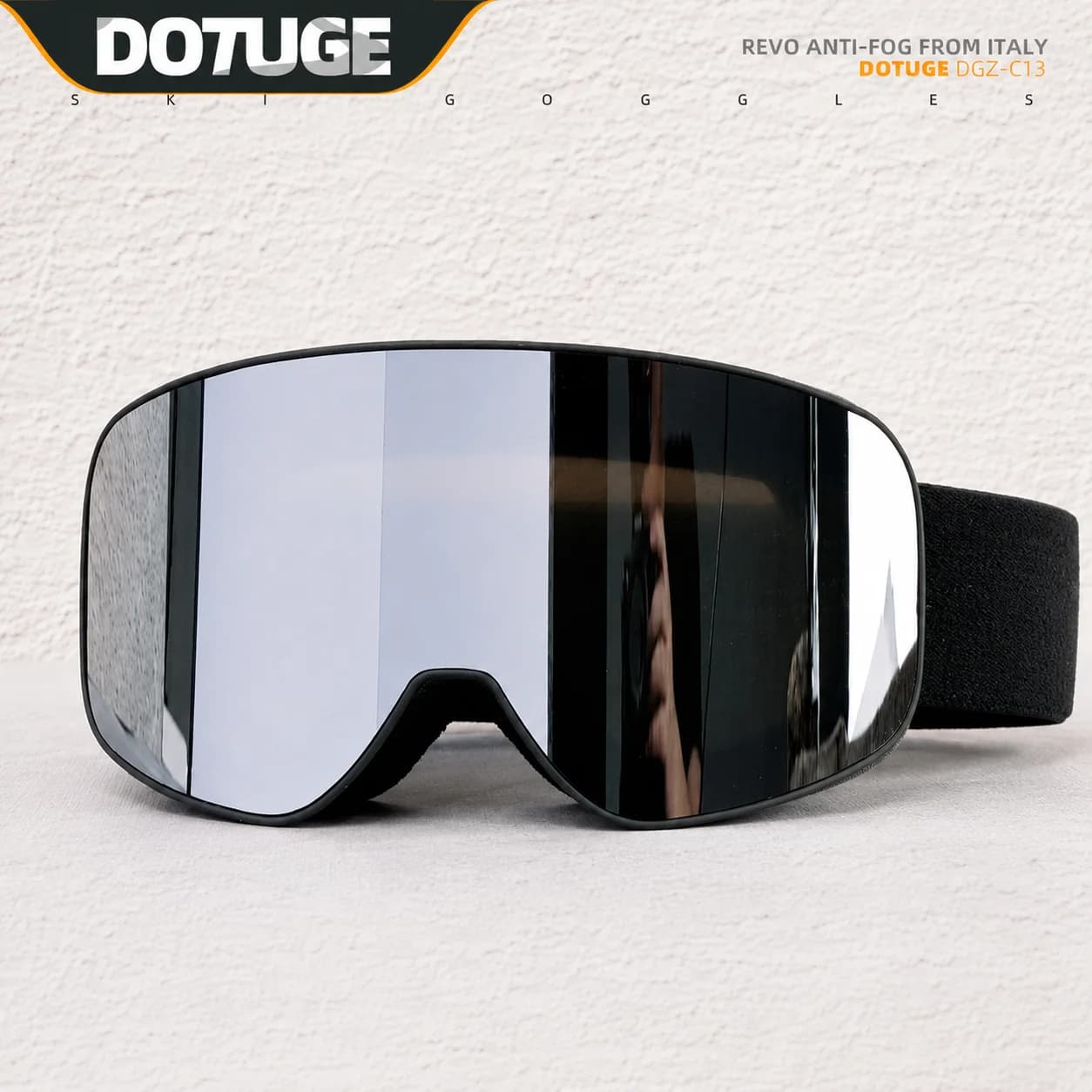 Cylindrical Ski Goggles Double Layer Anti-Fog Windproof UV Protection OTG Snowboard Eyewear for Men Women Skiing Mountaineering