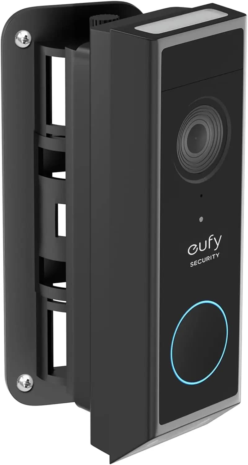 Adjustable Doorbell Mount for eufy Video Doorbell E340/C31/C30/C210/S330, No-Drilling Bracket with Left/Right Adjustment for