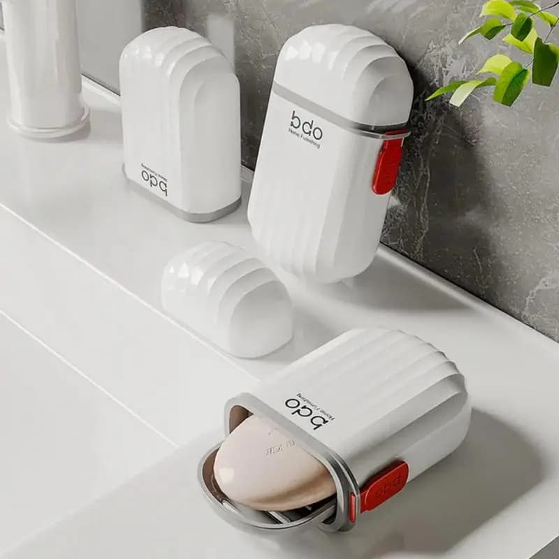 1Pc Travel Soap Dish with Drain Water Bathroom Supplies Portable Holder Container Accessories Home Storage Box