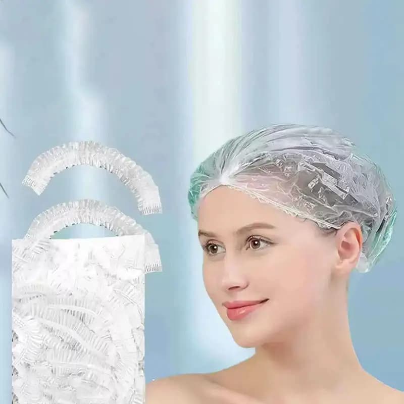 100 pieces | PE waterproof headphones for hair dyeing, spa and bathroom, kitchen accessories and bathroom
