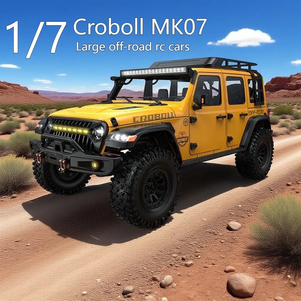 Crobol Mk07 Grande fuoristrada RC Car Veicolo da arrampicata elettrico telecomandato in scala 1/7 con blocco differenziale Caratteristica a doppia velocità