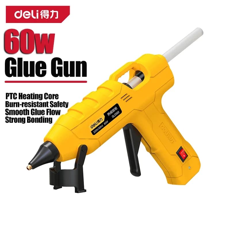 Pistola per colla a caldo da 60 W Mini pistole industriali per uso domestico fai-da-te Temperatura di calore Strumento di riparazione termoelettrica Utilizzare bastoncini di colla da 11 mm