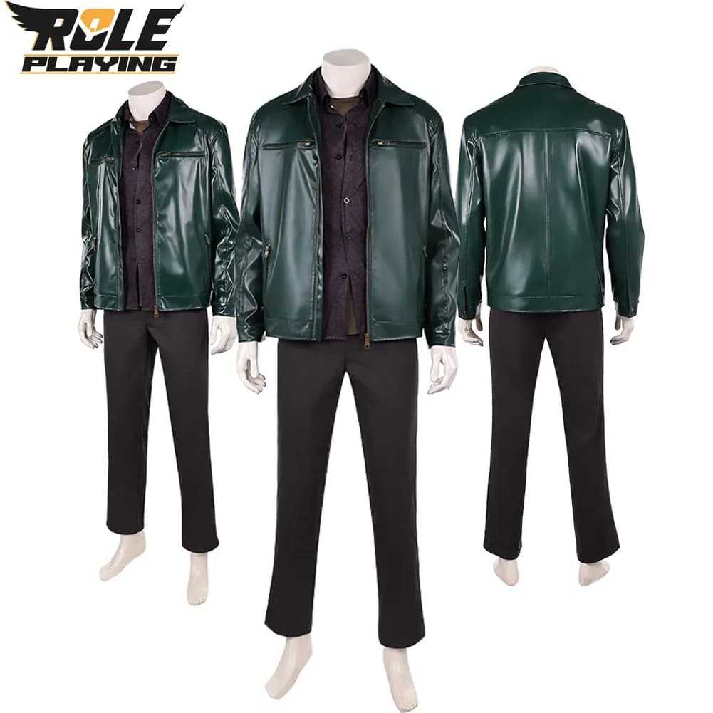 Costume Cosplay Silenzioso di Hill James, Set Giacca, Pantaloni e Camicia per Adulti, Travestimento per Halloween e Feste in Maschera