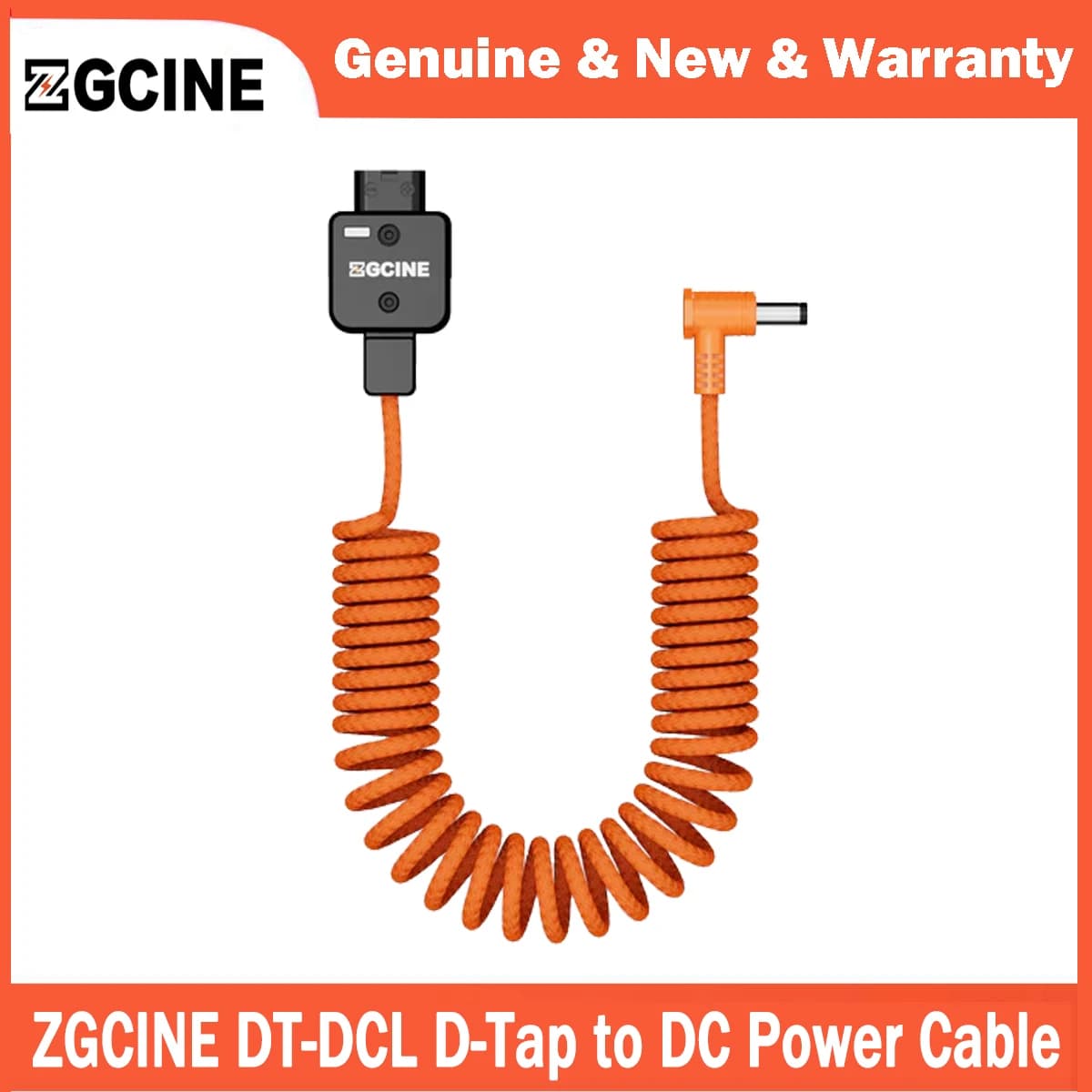 ZGCINE D-Tap to DC Power Cable 5.5*2.5 for D-Tap Battery & Gold Mount/V-Mount Battery Power Rigs to Power Camera/Monitor/Light