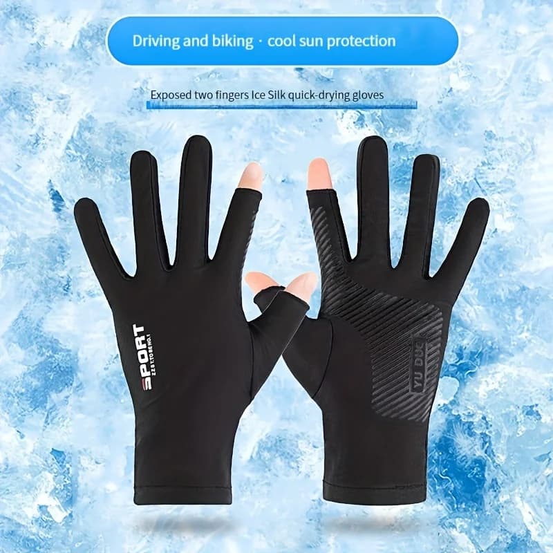 Unisex fingerless gloves - Non-slip grip for driving, cycling, fitness, perfect gift for men and women