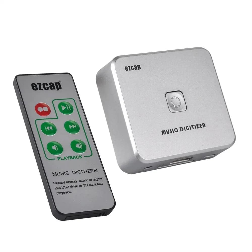 Ezcap 241 Music Digitizer Audio Capture Recorder Box Converter Old Analog Music converti in MP3 supporto USB Disk o SD Card Save