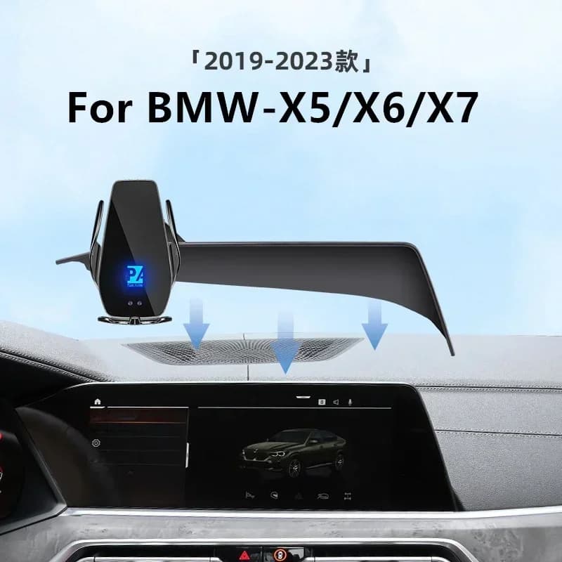 2019-2023 per BMW X5 X6 X7 supporto per telefono con schermo per auto caricabatterie Wireless navigazione GPS staffa di montaggio per telefoni dimensioni 12.3 pollici