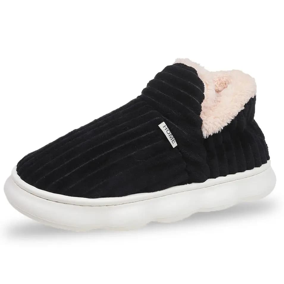 Scarpe invernali da uomo e da donna Pantofole invernali corte in peluche Pelliccia da esterno Scarpe da casa antiscivolo Scarpe casual da donna morbide e pelose