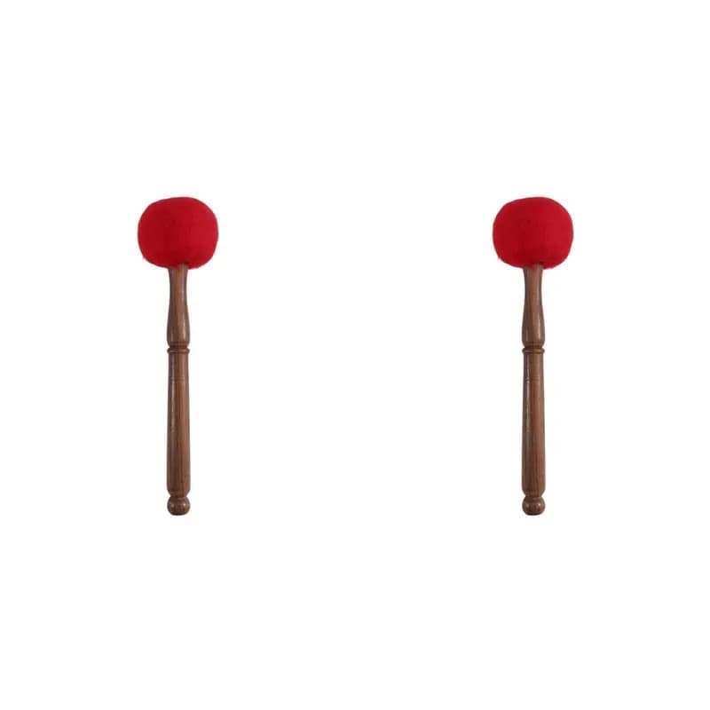 2X Professional Singing Bowl Sound Bowls Wooden Mallet Sound Bowl Meditation Mallet Sound Bowl Stick Meditation-AT20