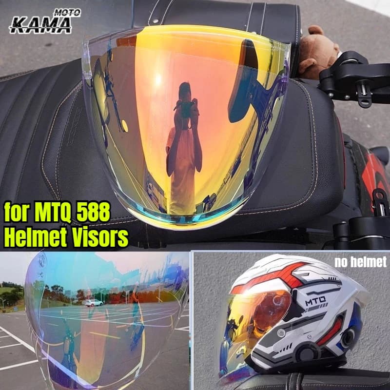 Originale per MTQ 588 Lente per casco Lenti trasparenti Visiere colorate Accessori per casco moto Visera Casco Moto