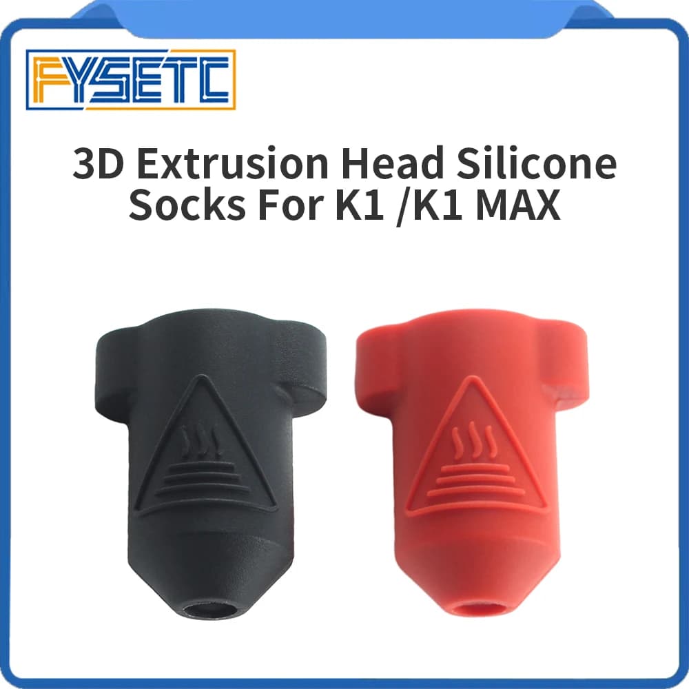 2/5 pezzi calzini in silicone rosso nero K1 Hotend copertura della custodia per isolamento termico per Creality K1/K1Max kit blocco riscaldante in ceramica